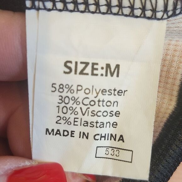 AlvaQ Summer Shirt Dress, Pale Pink & Navy, Cap Sleeve, Mini Dress, M - Picture 9 of 11